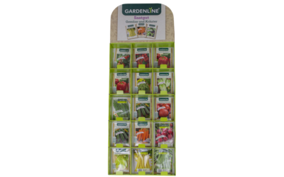 Display Graspapier Wellpappe Karton Verpackung Graswellpappe Schachtel Nachhaltigkeit Grüne Branche umweltschonend Samentüten Saatband Saatscheibe Saatteppich Samentütendisplay Wellpappedisplay Graswellpappedisplay Etiketten Display, Tray, Fächer, Samentüten, Präsentation, POS, Wellpappe